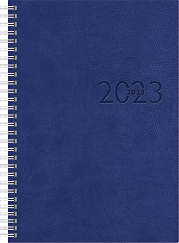 rido/idé Wochenkalender Modell studioplan int. 2023 Blattgröße 16,8 x 24 cm blau