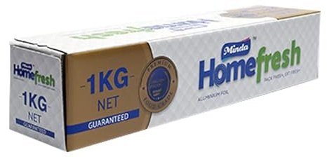 M1SS 1 Roll Premium Heavy-Duty Kitchen Foil, 18 Micron Aluminium Foil Roll, 300mm x 64m | 64M/1kg High-Quality Food Service & Catering Foil | Ideal for Home & Professional