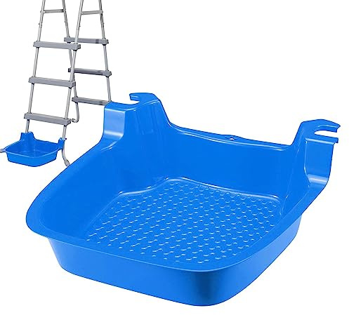 shengyi Pool Fußbad, Fußwanne Für Poolleiter, Tragbare rutschfeste Schwimmbad Fußbadewanne, Pool Foot Bath, Abnehmbare Fussbad Poolzubehör Für Pool Leitern, 41x42x13cm