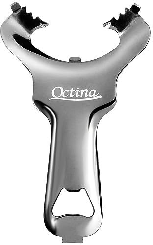 Octina Mason Jar Opener & Bottle Opener No Lid Dents or Damage, Manual Can Opener Easy Twist, Canning Jar Opener Top Remover Utensil for Various Lids