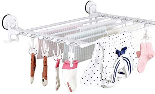 Stendibiancheria pieghevole Vasca da bagno con gancio per calzino Stendibiancheria rotante Asciugatrice a parete Appendiabiti Stendibiancheria Stendibiancheria portatile salvaspazio Casa needed