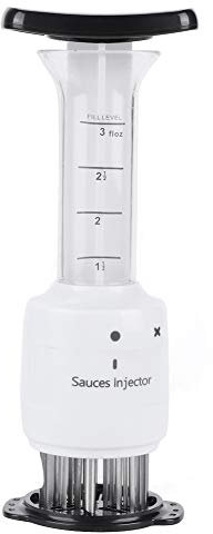 VECES Attendrisseur de viande professionnel 2 en 1 - Injecteur de sauce à steak marinade avec lames d'aiguille ultra aiguë pour bœuf, poulet, veau, porc