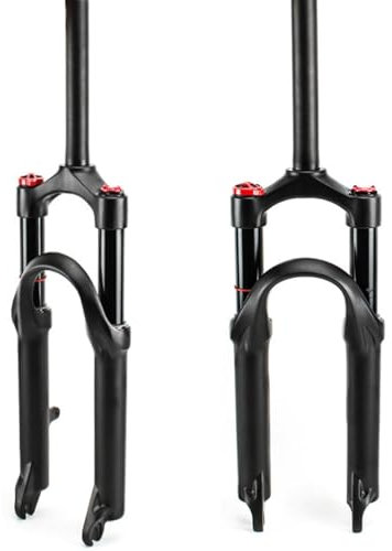 DYSY 20 Zoll MTB Fahrradgabel, Aluminiumlegierung 28,6 Mm Gerader Rohrschaft MTB Fahrradgabel Scheibenbremse Federweg 100 Mm