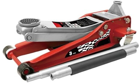 Anhängerheber Heavy-Duty 3 Tonnen horizontaler hydraulischer Wagenheber, hydraulisches Werkzeug for Wechseln von Autoreifen mit flacher Oberseite Für Anheben von Wohnmobilanhängern, Pferdeanhängern un
