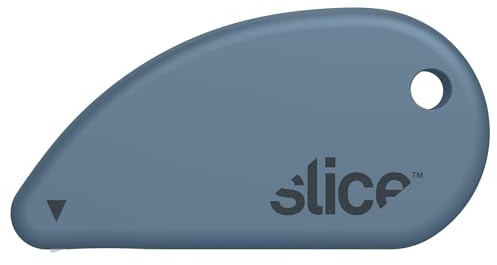 Slice Micro Safety Cutter | Safe Ceramic Box Cutter Lasting 11x Longer Than Metal | Keychain Box Opener | 1 Pack | Slate