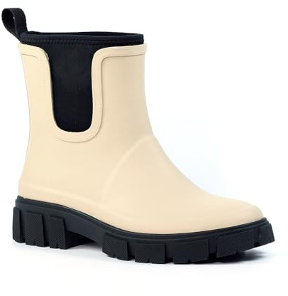 Lazy Dogz Womens/Ladies Lake Ankle Galoshes (9) (Cream)