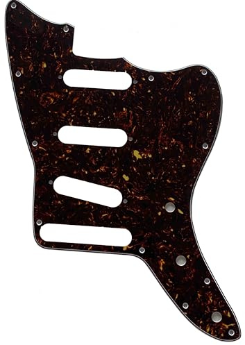 Für US Fender American Special Jazzmaster SSS Style Gitarre Pickguard Parts (4-lagig, braune Schildkröte)