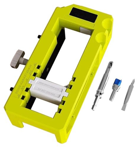 BommFu Door Hinge Router Jig | Router Installation Kit Template Hinge Jig | Power Tool Adjustable Power Tool Scoring Hinge Mortiser for Bolt & Home