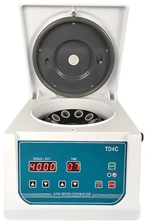 Centrifugeuse de laboratoire électrique de bureau Centrifugeuse De Laboratoire TD4C Centrifugeuse PRP Électrique À Faible Vitesse Machine Centrifuge De Bureau À Affichage Numérique 0-4000 Tr/min Régla
