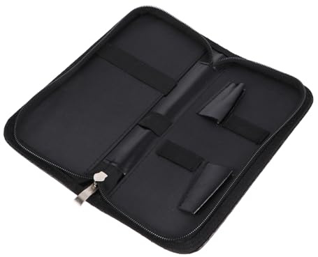 minkissy Praktisches Leder Friseurscheren Etui für Damen und Herren Kompakte Scherenorganizer Tasche im Einfachen Stil für Haarschneidewerkzeuge