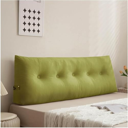 Almohada triangular para respaldo de sofá, cama, cojín acolchado para cabecero, 100 x 40 x 12 cm, soporte lumbar en forma de cuña para mayor comodidad y estilo