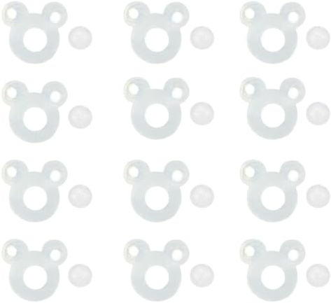 JEYORZY 6 Pares Elevadores de pendientes para mujer, forma de corazón de silicona, Tuercas Hipoalergenicas Cierres Elevadores De Pendientes para Lobulos Caidos O Rasgados, Sujeta y Levanta Pendientes