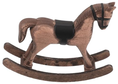 CLISPEED Figura de Madera Caballo Vintage Escultura Nórdica Retro Decoración Hogar Oficina Barra Coleccionable Navidad
