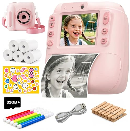 Cámara Fotos Infantil Instantánea para Niños y Niñas 3-12 Años