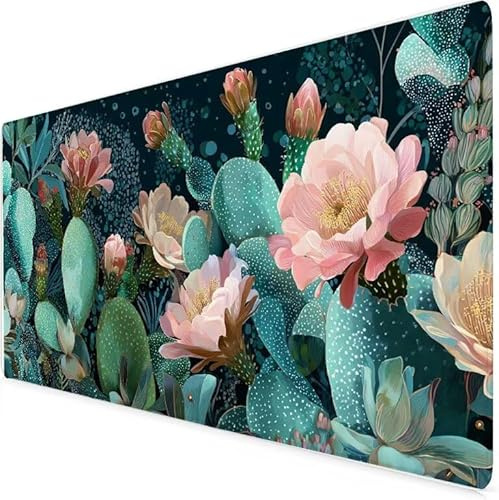 pink Mouse Mat XXL, 600x300x3mm Gaming Mouse Pad Large green, Office Accessories Desk Mat, Waterproof Non Slip Rubber Base-Smooth Cloth Surface Mousepad, Apply To Office Home Or Gifts For Men A200