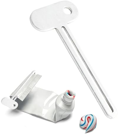 Tandkrämsdispenser,Tandkrämsdispenser Zinklegering manuell tandkräm Saver | Tube Squeezer Key för badrum, färg, grädde, kosmetiska rör, robust bärbart långvarigt dispenserverktyg