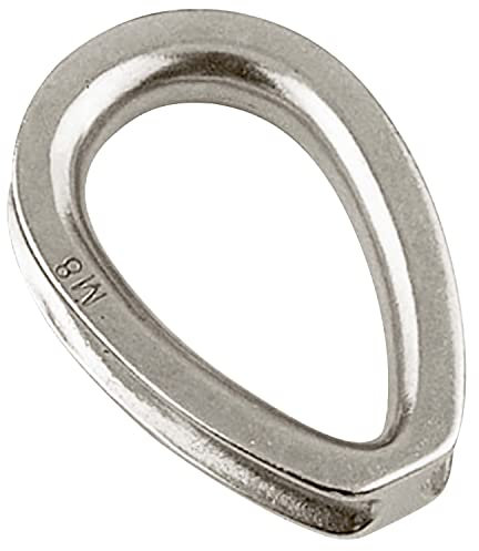 OPIOL QUALITY® Kausche 4 mm Schwere Ausführung Edelstahl A4 (10 Stück) Kauschen Drahtseilkauschen Drahtseil-Kausche für Seil Drahtseil