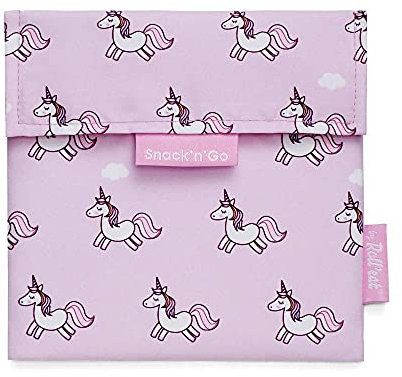Roll’Eat ®- Snack'n'Go Animals | Porta Merenda per Bambini Porta Sandwich Riutilizzabile ed Ecologico senza BPA, Unicorni