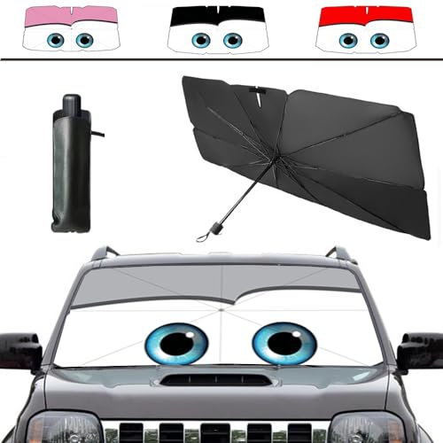 Coricha Windshield Sunshade Umbrella Brella Shade for Car Sun Shade Cover 31 * 57 As Seen on TV UV Block Front Window Heat Insulation Protection (Grey)