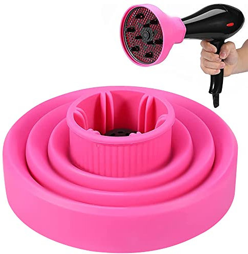 HAOMEEDUO Diffusore in Silicone per Asciugacapelli Diffusore Capelli Ricci Phon Copertura per Asciugacapelli in Silicone diffusore Diffusore Pieghevole Capelli Ricci Universale per D 4CM-4,5CM