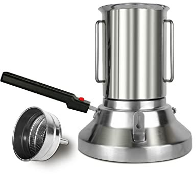 PAPA LONG 2 in 1 in acciaio inox 12 tazze caffettiera e teiera con infusore per stufa da campo