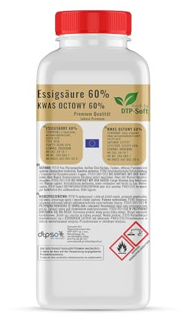 Ättiksyra 60 % premiumkvalitet ättika essens (1 l)