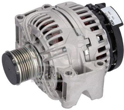 FEBI BILSTEIN Lichtmaschine 120A Generator LiMa 12V Alternator mit Freilaufriemenscheibe passend für MERCEDES-BENZ E-Klasse Limousine (W211) C-Klasse Limousine (W203) E-Klasse T-modell (S211) 192924