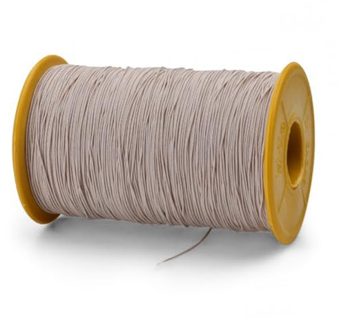 Dokeno Elastisch Faden 0.5mmx320m Elastisch Perlenschnur Gummikordel Stretch Fabric Crafting Beading Cord Faden für DIY Armbändern Halsketten Schmuck Herstellung (Cremefarben)