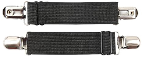 Hosenriemen für Stiefel, verstellbare Stiefelriemen, elastische Hosenhalter, Stiefel-Clips, 2 Stück, Motorrad-Reithosen-Clips, für Herren und Damen