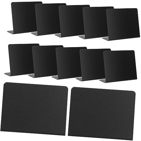 TOGEVAL 12stücke Desktop Zeichen Tafeln Für Partybuffets Mini-preistafeln Tischschilder Schreibtafeln Aus Pvc Multifunktionstafeln Für Restaurants