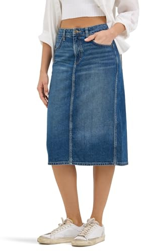 Lee Dam Legendary Denim kjol jeanskjol, Ät det upp, 38