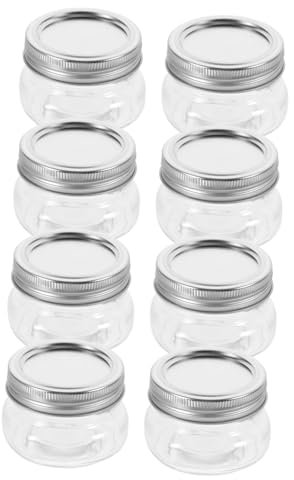 MOTHNUR 8piezas Tarros De Vidrio Transparentes Tapa Mini Recipientes Para Mermelada y Miel Almacenamiento Práctico Para Cocina y Manualidades