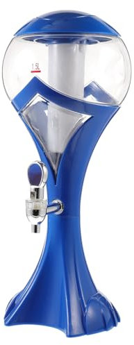 Warmhm Bier Spender Tischtop Bierturm Getränkeflasche Wasserhahnflasche Sommersaftspender Mit Ausziehbarem Griff Und Eiszapfen-design Für Party Und Camping