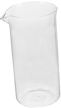 VALICLUD Tasse à Café en Verre 600ml pour Cafetière Piston Résistant la Chaleur Bec Verseur Multifonctionnel pour Préparation D’expresso et Thé Accessoire de Remplacement