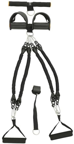 WHAMVOX Cuerda Elástica de Resistencia para Pedales Equipo Multifuncional para Entrenamiento Casa Cuerda de Tracción para Brazos y Abdomen y Práctica