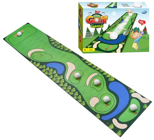 qokeeu Gioco da golf da tavolo | Gioco sportivo interattivo, curling e bowling, per soggiorno, dormitorio, appartamento, feste, aule, bambini, adolescenti, amici, compagni di classe