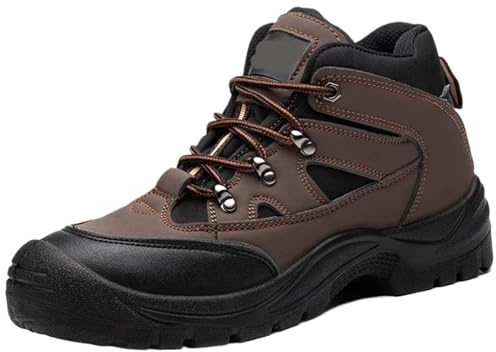 Scarpe da lavoro antinfortunistiche con punta in acciaio uomo, scarpe antiforatura, stivali indistruttibili per Uomini(45)