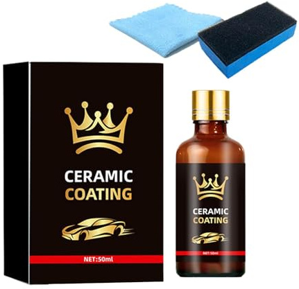 Scellant céramique de voiture | Restauteur de détails durable | Kit de nettoyage de peinture de voiture de 50 ml | Pour camions, véhicules, pick-up, scooter, SUV, camping-car, moto, garage