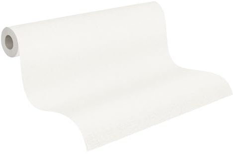 A.S. Création papier peint intissé uni en crème – papier peint en relief 10,05 m x 0,53 m – 367132