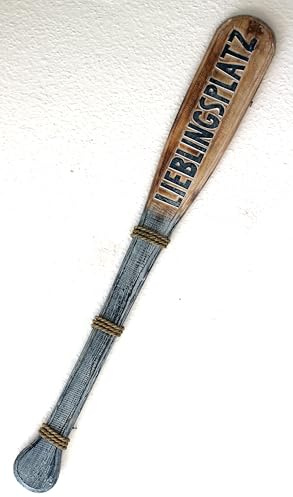 Deko Paddel aus Holz Handarbeit 100 cm Lieblingsplatz Wanddekoration