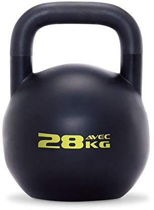 Kettlebells HUAHUA Schwarz Stahlguss Leichtathletik 6kg, 8kg, 12kg, 16kg, 20kg, 24kg, 28kg, Tresor Rutsch- Und Durable Fitness-Trainingsgeräte (Size : 28kg)