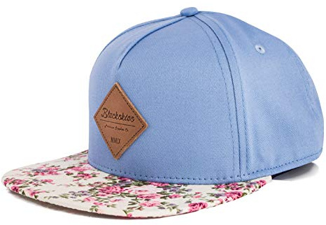 Blackskies® Snapback Cap | Damen Herren Baseball Kappe mit Stick oder floralen Muster Unisex Mütze Cap - Basecap Männer Frauen Streetwear Outdoor Sommer Freizeit