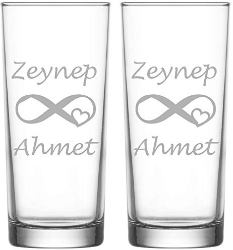 Raki Gläser mit Gravur Glas Raki Bardagi Bardak Rakigläser mit Name Isim isimli Sevgiliye Hediye