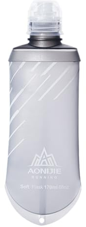 TRIWONDER TPU Soft Flask, Faltbare Trinkflaschen, Sportflasche für Trinkrucksack Laufen Radfahren (170ml/5.75oz)
