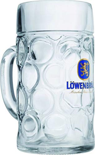 Lowenbrau Boccale da 1 litro, per gastronomia e collezionisti, 100 cl, lavabile in lavastoviglie