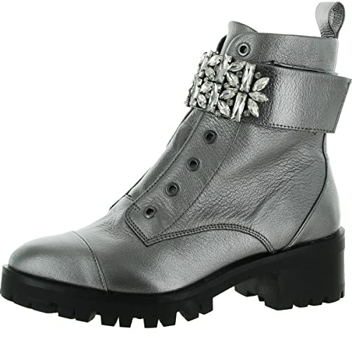 Karl Lagerfeld Paris dam pippa springerstövlar, silver - 38.5 EU
