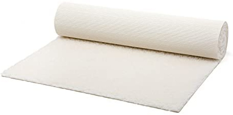 Bodhi Schurwollmatte Natur | Premium Schurwoll-Yogamatte | Extra Dick & Weich | 100% Schafschurwolle (Hochflor 1500 g/m²)| Rutschfest & Kuschelig | SURYA