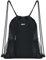 WANDF Drawstring Backpack Sports Gym Sackpack with Mesh Pockets Water Resistant String Bag for Women Men Children (Black)