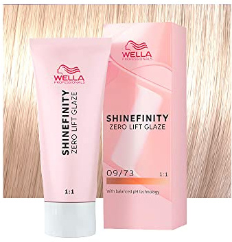 Wella Shinefinity Caramel Milk 09/73 Hellblond Gold-Sand, 60 ml, demipermanente Haarfarbe