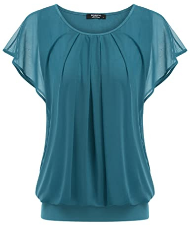 Zeagoo Blusa para Mujer Manga Murciélago Elegante Camiseta Verano
